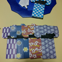 折り紙 リース キット 夏 浴衣 花火 壁面 飾り 2枚目の画像