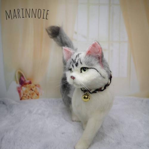 羊毛フェルト*ラグドール猫ちゃん*バンドメイド猫