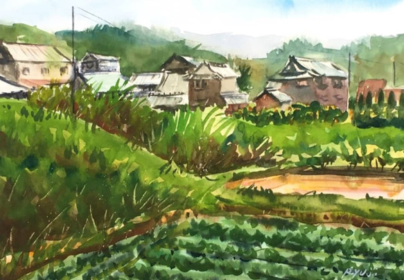 水彩画(港景)№177 水彩画(港景)№177