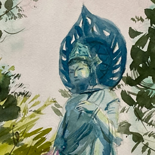 癒しの絵　水彩画　原画 水彩画原画 穏やかな入江 2 ＃638 | iichi 日々の暮らしを
