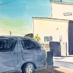 Nさま専用（原画）秋晴れの並木道【SMサイズ／水彩画／#2703】 原画）秋晴れの並木道【SMサイズ／水彩画／#2703】 - メルカリ