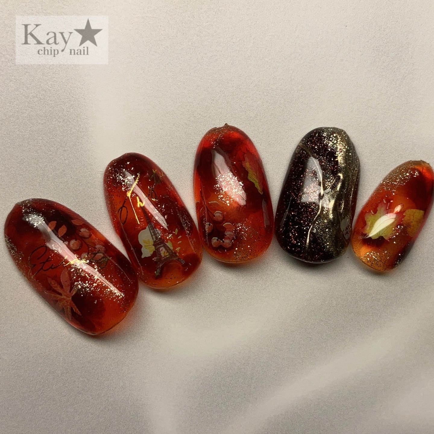 ジェルネイルチップ 10本 ネイルチップ（つけ爪） MIKA NAIL