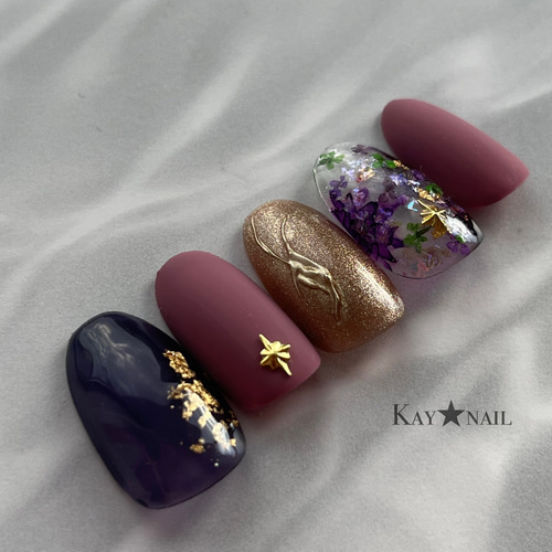 ジェルネイルチップ10本 ネイルチップ（つけ爪） MIKA NAIL