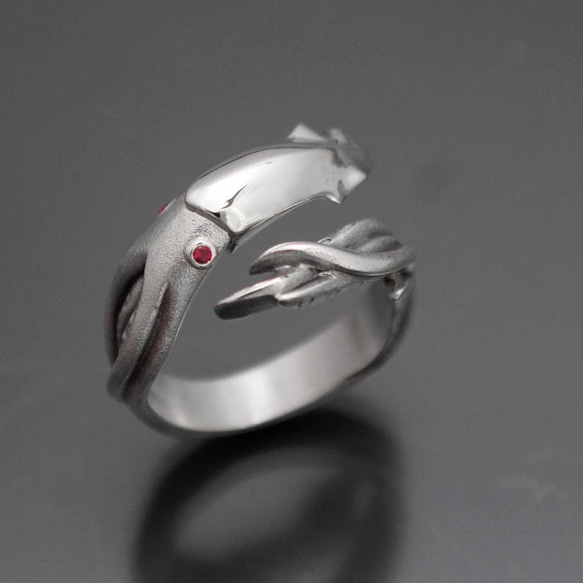 イカリングシルバー、指輪サイズ調節可能リング 指輪・リング kawaii猫