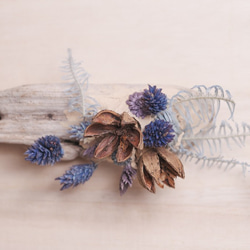 ≪有名映画を手掛けるアーティスト考案！≫流木アレンジメント製作キット（ブルー系） 3枚目の画像