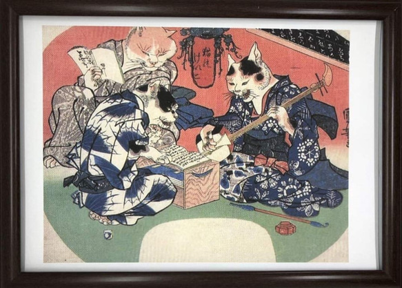 希少！【明治時代ガラス絵】金太郎 鯉つかみ図 手描き 古美術