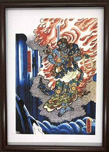歌川国貞「小仏小平二 女房おつる 二役早かわり 大当り」天保11