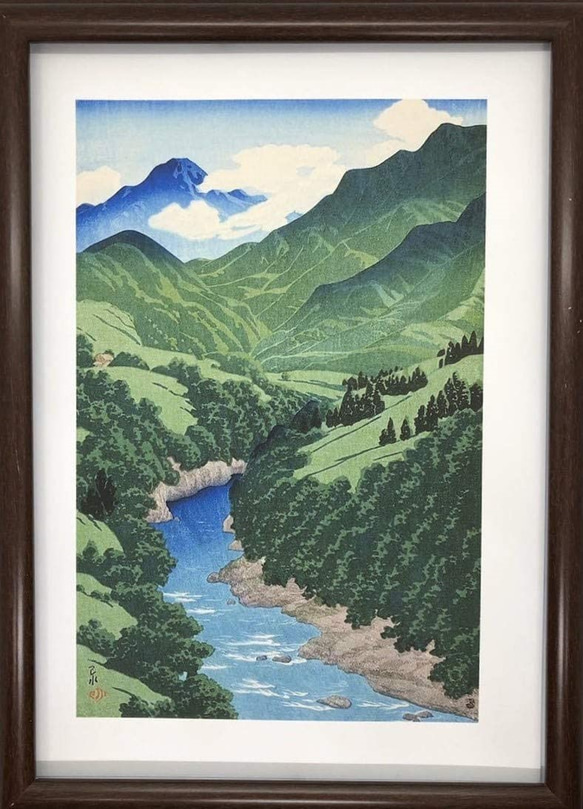 2000円お値下げ（完品）川瀬巴水【旅する版画家】朝日新聞額絵