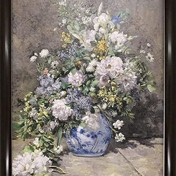 ピエール＝オーギュスト・ルノワール 春の花束 複製画 インテリア 水彩画 ピエール＝オーギュスト・ルノワール / 春のブーケ | 壁紙