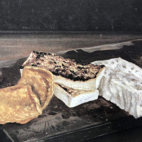 高橋由一 豆腐 A4 ポスター 輸送用 額付き ホビー おもちゃ 名画 絵画