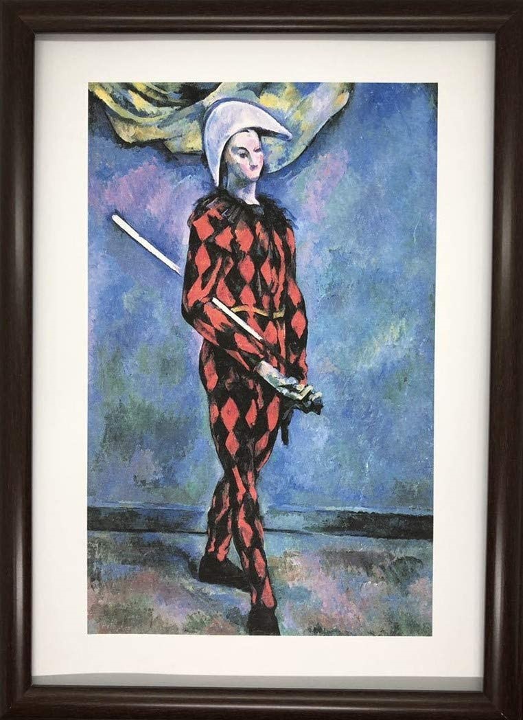 ポール・セザンヌ アルルカン A4 ポスター 輸送用 額付き ホビー