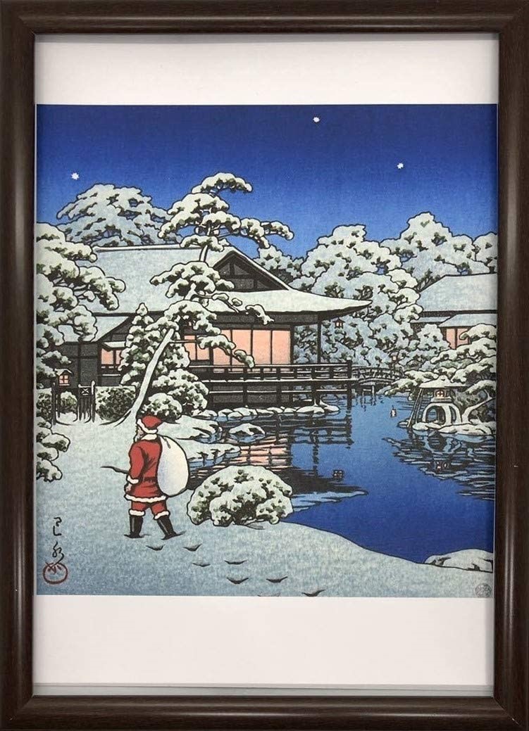 川瀬巴水、【初秋の浦安】、希少な額装用画集より、美品、新品額装付、送料込み 楽天市場】川瀬巴水(かわせはすい) 初秋の浦安 レプリカ 複製