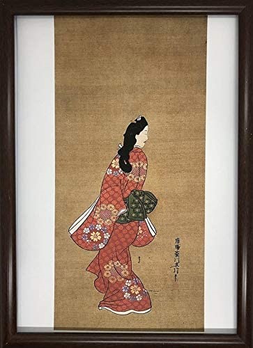 模写/菱川師宣/美人図/浮世絵/元禄美人画/人物図/掛軸☆宝船☆AI-932 0_5a1263988ef6e7b2752e96580d74