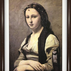 ジャン＝バティスト・カミーユ・コロー、【アトリエ】、希少な額装用画集より 0_ccd17f78ce4e534d0fe95dabd969