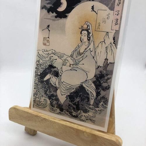 額　美術品　騎龍観音　額縁 Amazon｜騎龍観音 木製 木彫り 柘植彫刻 龍観音 木彫 縁起物