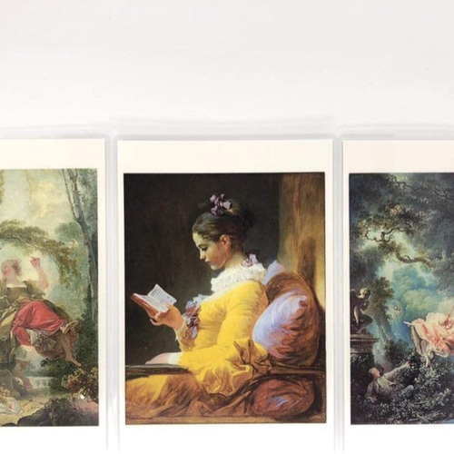 ジャン・オレノ・フラゴナール ポストカード 3枚セット ラミネート加工