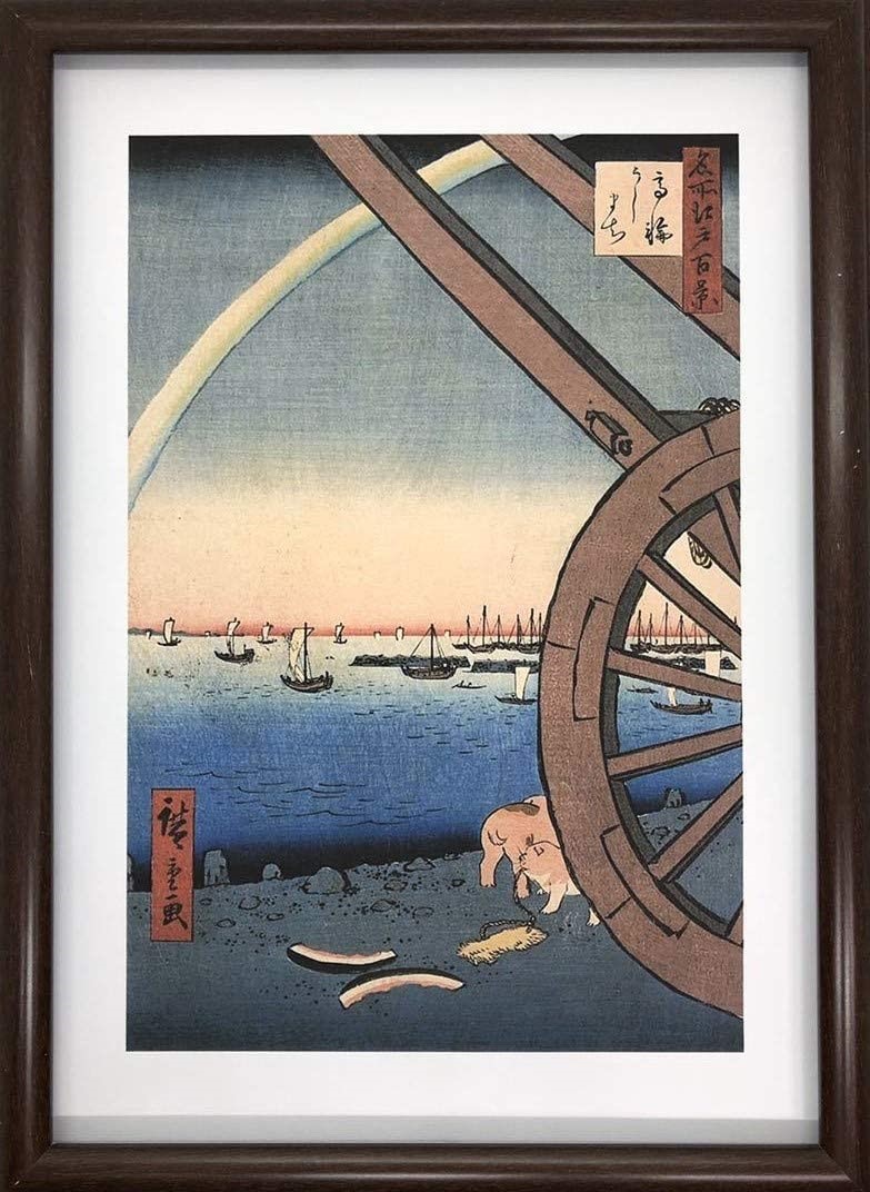 額　美術品　騎龍観音　額縁 額美術品騎龍観音額縁