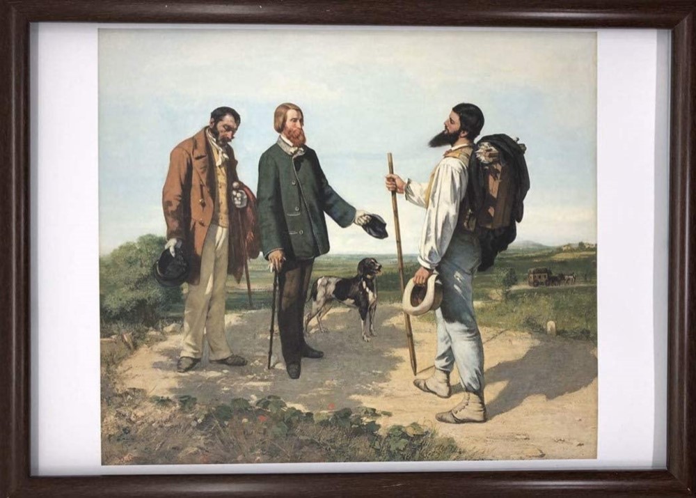 ギュスターヴ・クールベ、【シヨンの城】、希少な額装用画集より