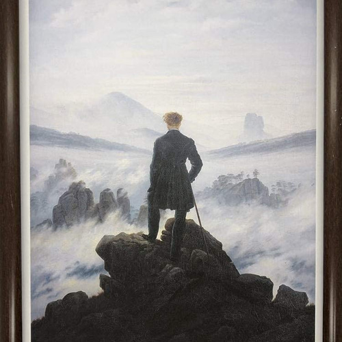 カスパー・ダーヴィト・フリードリヒ 雲海の上の旅人 A4 ポスター 輸送