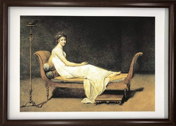 ジャック＝ルイ・ダヴィッド レカミエ夫人の肖像 A4 ポスター 輸送用