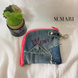 ★☆デニムリメイク☆★パッチワークミニトートバッグ❥ハンドメイド❥ デニムパッチワークミニトートバッグ ハンドメイド トートバッグ