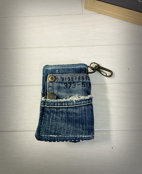 デニムキーケース リメイク ハンドメイド キーケース M.MARI 通販