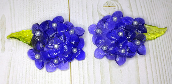 紫陽花のポニーフック 2枚目の画像