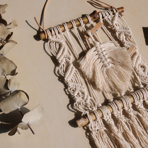 美品 マクラメ編みクリーム色ラグ オーダーメイド 楽天市場】マクラメ