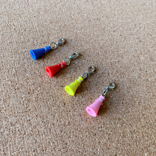 ファスナー用 チャーム メガホン レッド その他アクセサリー