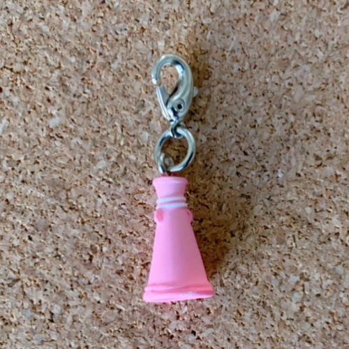 ファスナー用 チャーム メガホン ピンク その他アクセサリー