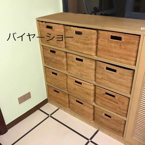AMI 手作りの織りコーヒーテーブル雑貨収納ボックスリビングルーム家庭