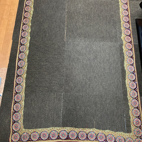 インド刺繍リボン サリーボーダー 万華鏡 ビーズ シルク