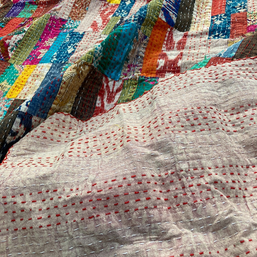 輸入品:キルトカバー　刺繍/パッチワーク　未使用品 輸入品:キルトカバー 刺繍/パッチワーク 未使用品 輸入品:キルトカバー