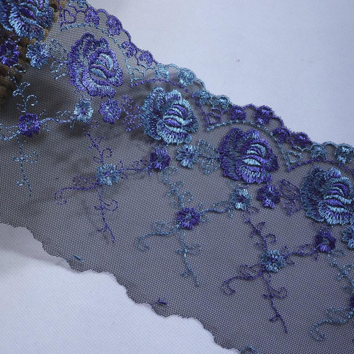 トクコプルミエヴォル 刺繍、レース シースルーチュール 羽織り ブラック トクコプルミエヴォル 刺繍、レース シースルーチュール 羽織り