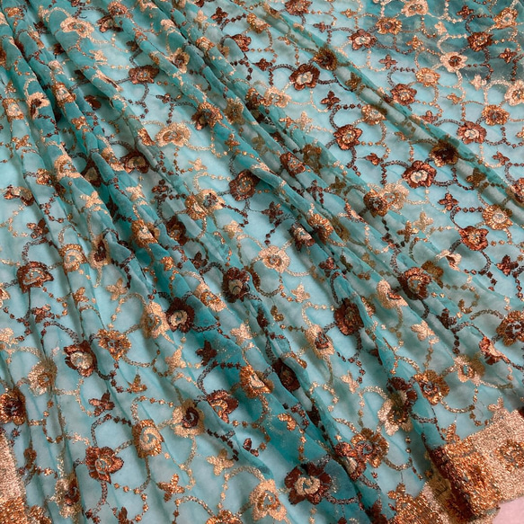 すずインド民族衣装夏にぴったり 刺繍＆花柄[JU34]& [AU155] すずインド民族衣装夏にぴったり 刺繍＆花柄[JU34]& [AU155