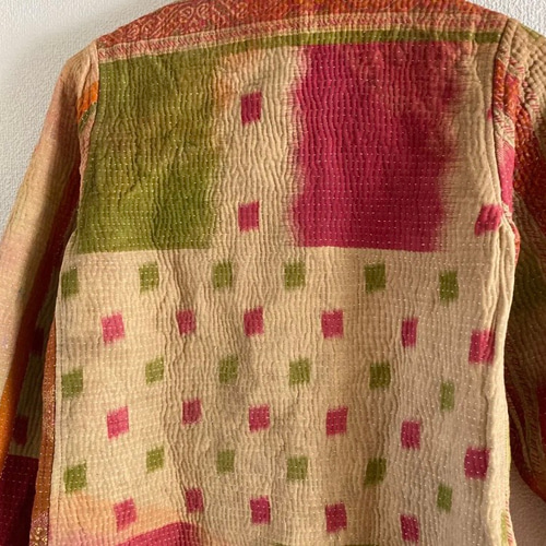 インド刺子パッチワークのコート