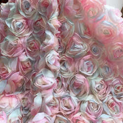 薔薇 花 レインボー ミルキーカラー メルヘン チュールレース 結婚式 ブーケ 虹色 ブライダル リングピロー ピンク 3枚目の画像