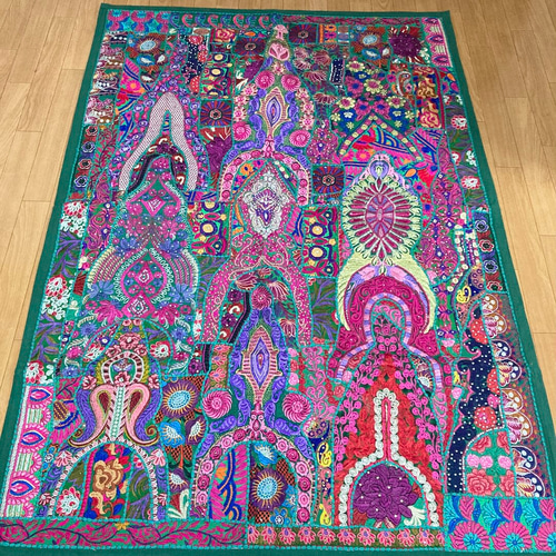 エスニック調のキリムボーダー 約 200×250 cm 3畳｜輸入絨毯専門