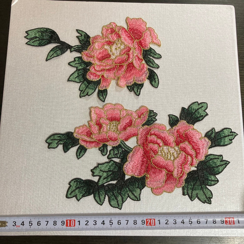 ⭐︎ペンペン様ご確認用⭐︎ アンティーク布花ブーケ 楽天市場】ワッペン 刺繍 牡丹 花 布 パッチ 中華風 チャイナ
