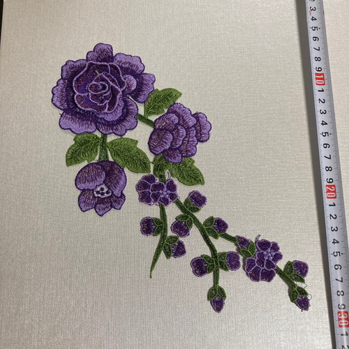 OZZON 薔薇刺繍ケープ（赤紫） OZZON 薔薇刺繍ケープ（赤紫）