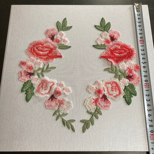 アンティークフランス 付け襟＆ウェストベルト ヴァレンシエンヌ＆花