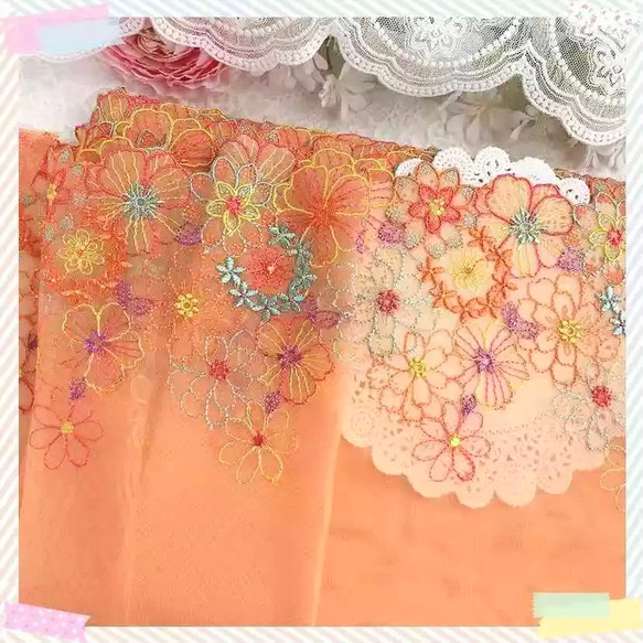 イエローのフラワーカラー刺繍ドレス | Dorrydoll | M | 結婚式