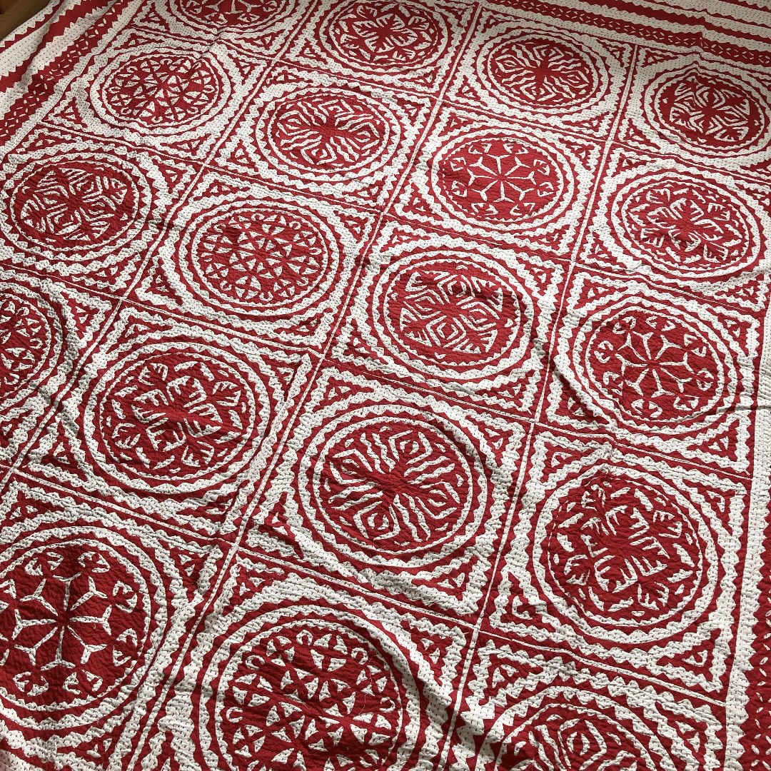 刺し子マルチカバー・タペストリーハンドメイド★サイズ：縦176×横165cm大判