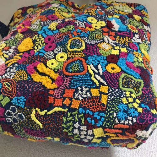 チェンマイ 刺し子 手刺繍 バッグ タイ ハンドメイド ハンドステッチ