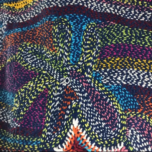チェンマイ 刺し子 手刺繍バッグ タイ ハンドメイド 手縫い 手