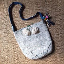 【美品】タイ　チェンマイ　刺子カットソー 美品】タイ チェンマイ 刺子カットソー