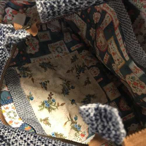 タイ チェンマイ 刺し子 ショルダーバッグ 手刺繍 ヤオ族 モン族