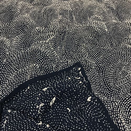 タイ チェンマイ 刺し子 貫頭衣 手刺繍 ヤオ族 モン族 藍染