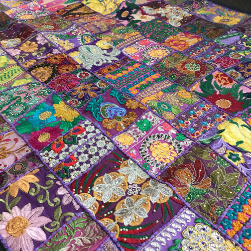 新品 インド刺繍ビーズスパンコールミラーワークパッチワーク