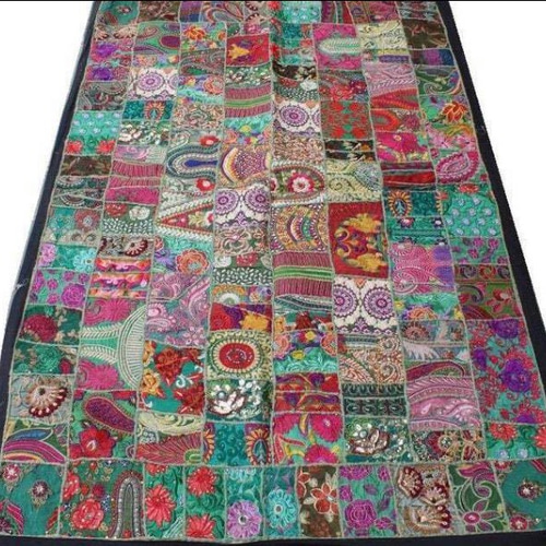 インド刺繍リボン 布 生地 はぎれ パッチワーク タペストリー 敷物